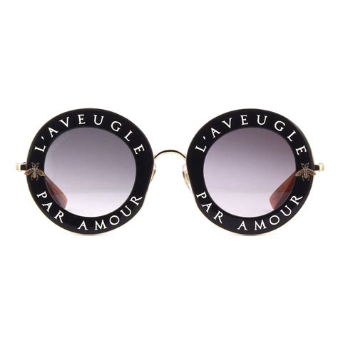 occhiali da sole gucci uomo oro neri|Gucci Eyewear Occhiali Da Sole Oversize .